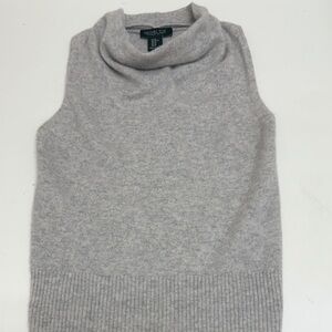 Rachel Zoe Light Gray Cowl Neck Cashmere Sweater